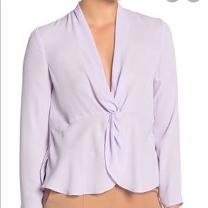 NWT Rachel Roy Purple Chiffon Blouse Top Size 0